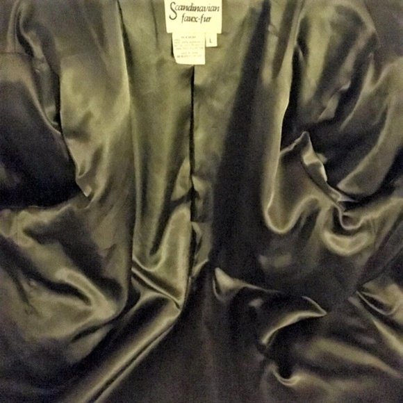 Scandinavian Art Deco Fall Winter Coat Soft Classic Faux Fur 1940’s 40’s Style - Picture 7 of 8